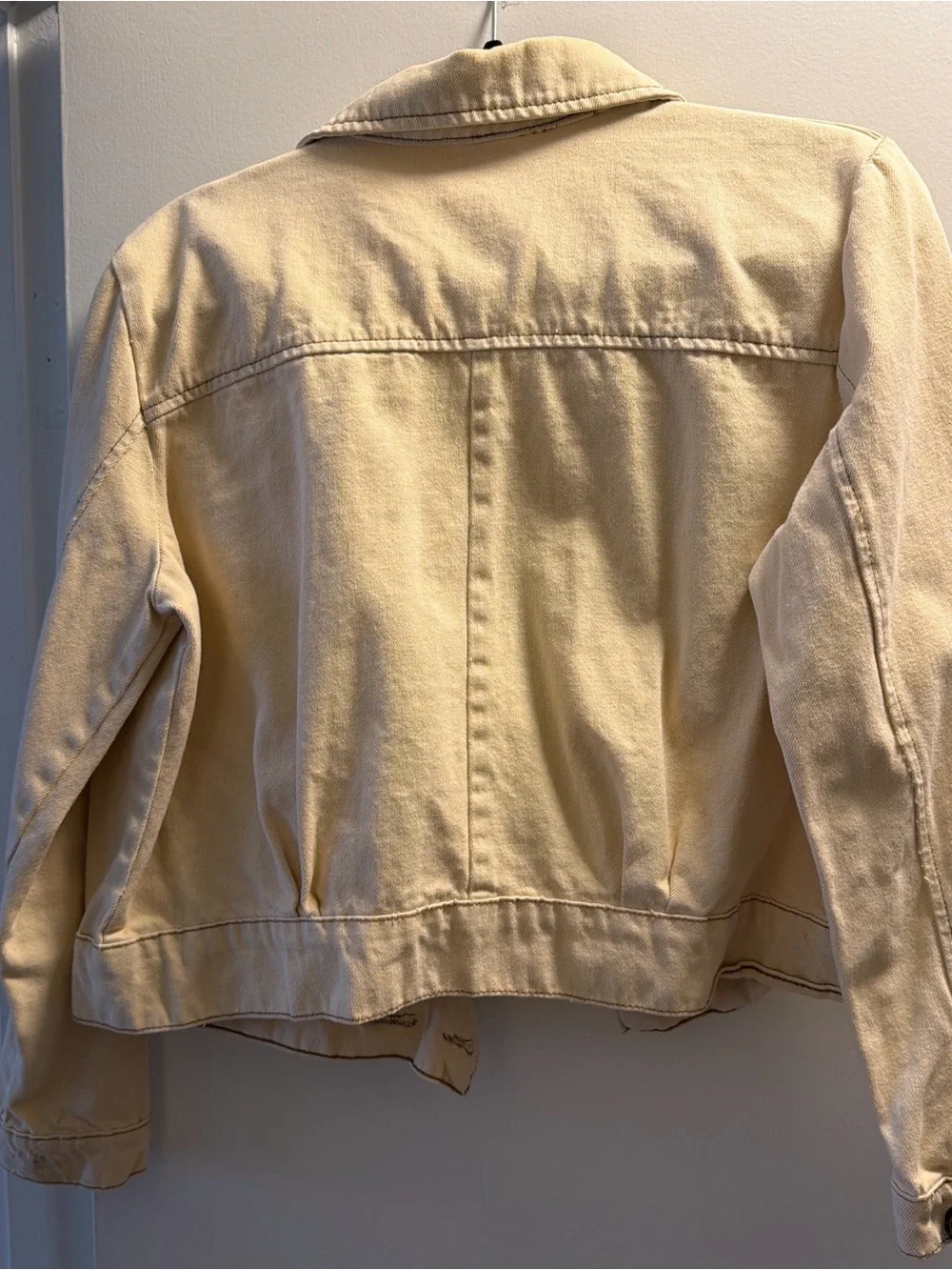 Free People Cream Utility Button-Front Jacket - Picture 2 of 2